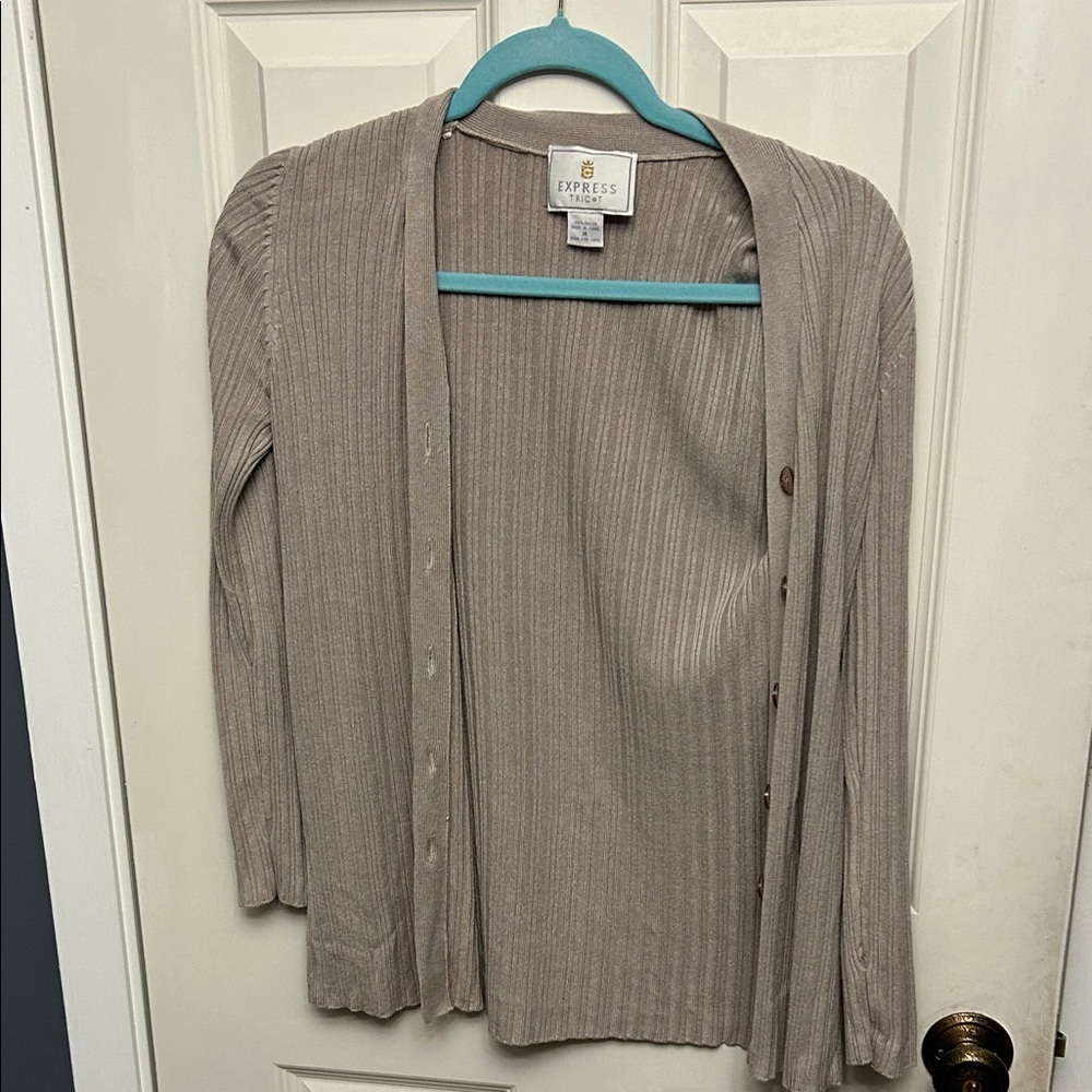 Express Women's Beige Cardigan
